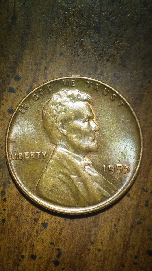My-1955-S-Wheat-Penny-Its-Quite-Bright-And-Reflective